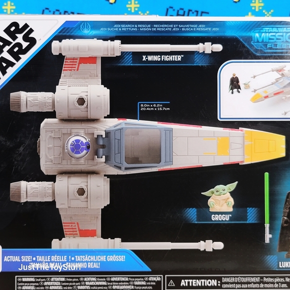 Star Wars Mission Fleet The Mandalorian X-Wing Fighter w/ Luke Skywalker & Grogu - Picture 6 of 9